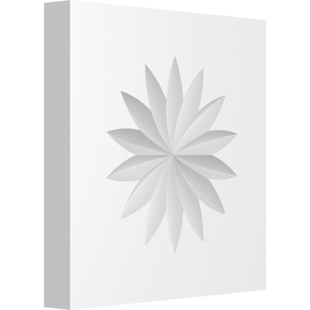 Standard Sedgwick Flower Rosette With Square Edge, 4W X 4H X 1/2P